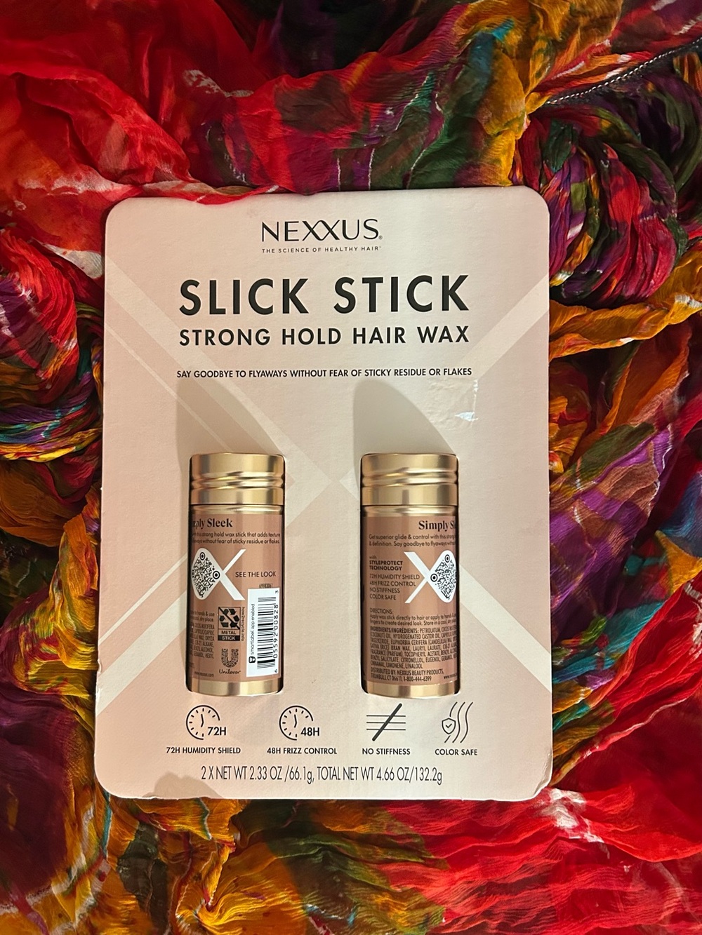 2x Nexxus Slick Stick Strong Hold Hair Styling Wax 2.33OZ each